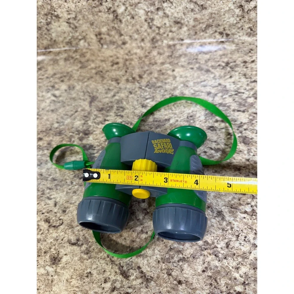 Backyard Safari Adventures Kids Field Binoculars 5x30 Green Yellow Alex Brands